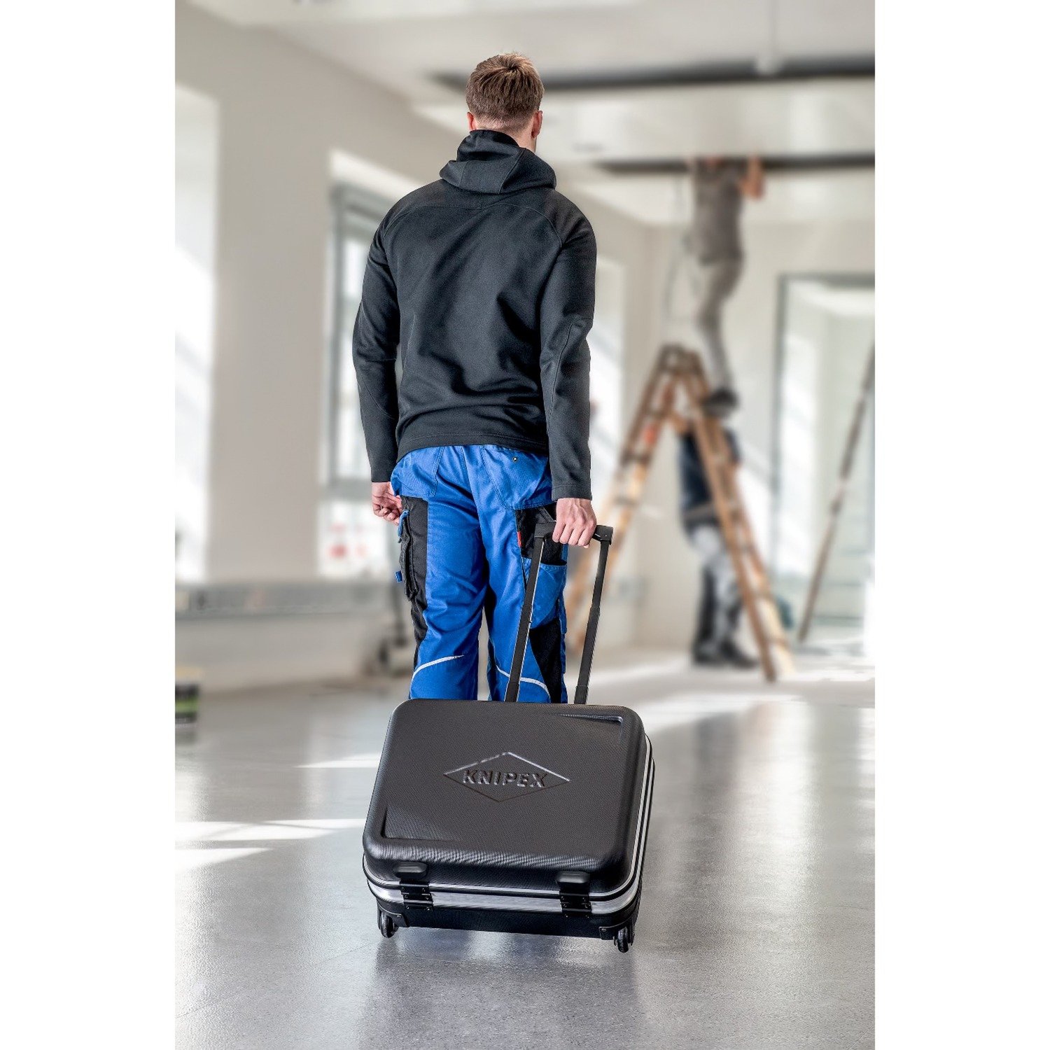 KNIPEX Werkzeugkoffer "BIG Basic Move" 00 21 06 LE, Werkzeugkiste schwarz, umlaufender Alu-Rahmen