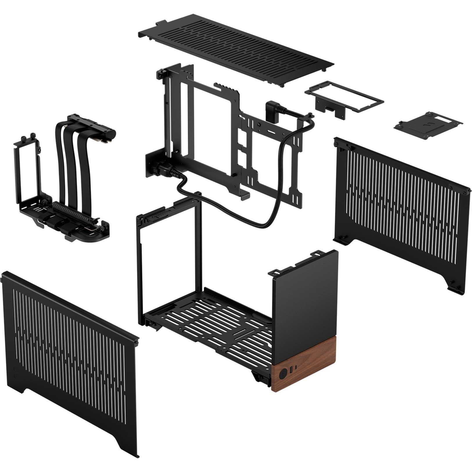 Fractal Design Terra                 , Tower-Gehäuse graphit/holz