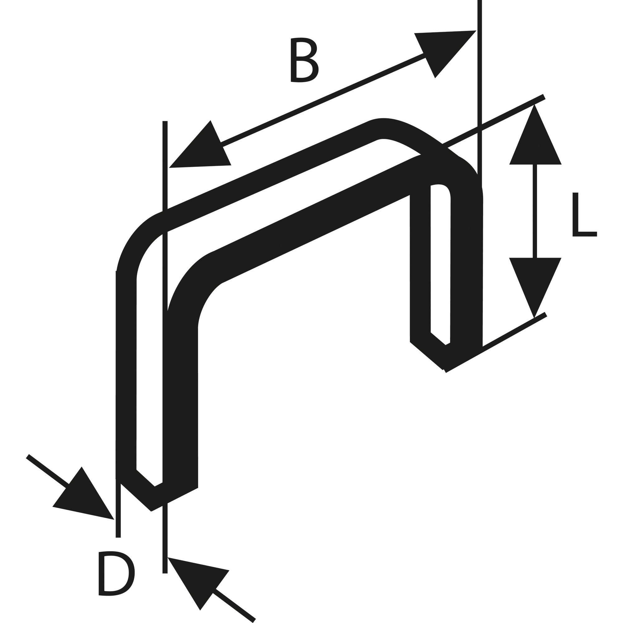 Flachdrahtklammer Typ 57, 10/10,6mm