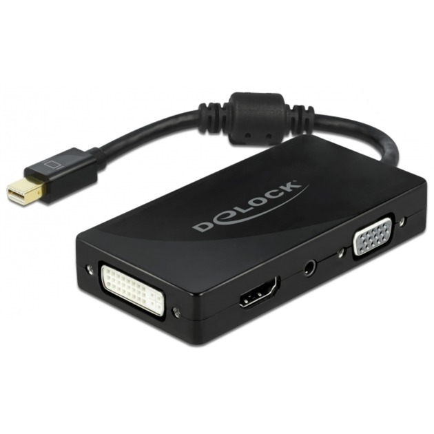 Image of Alternate - Adapter DP 1.2 > VGA / HDMI / DVI / Audio Buchse 4K passiv, Video-Splitter online einkaufen bei Alternate