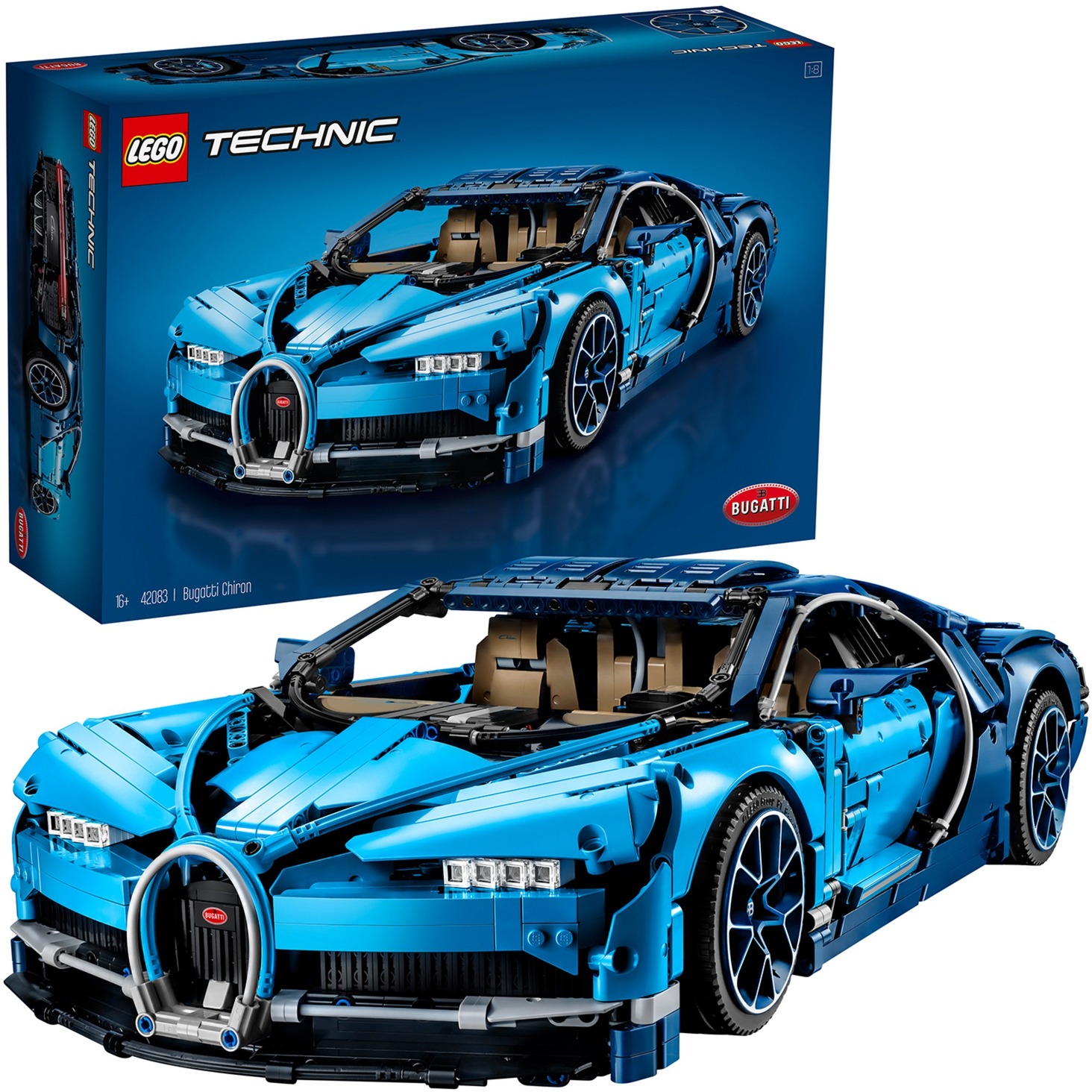 Image of Alternate - 42083 Technic Bugatti Chiron, Konstruktionsspielzeug online einkaufen bei Alternate