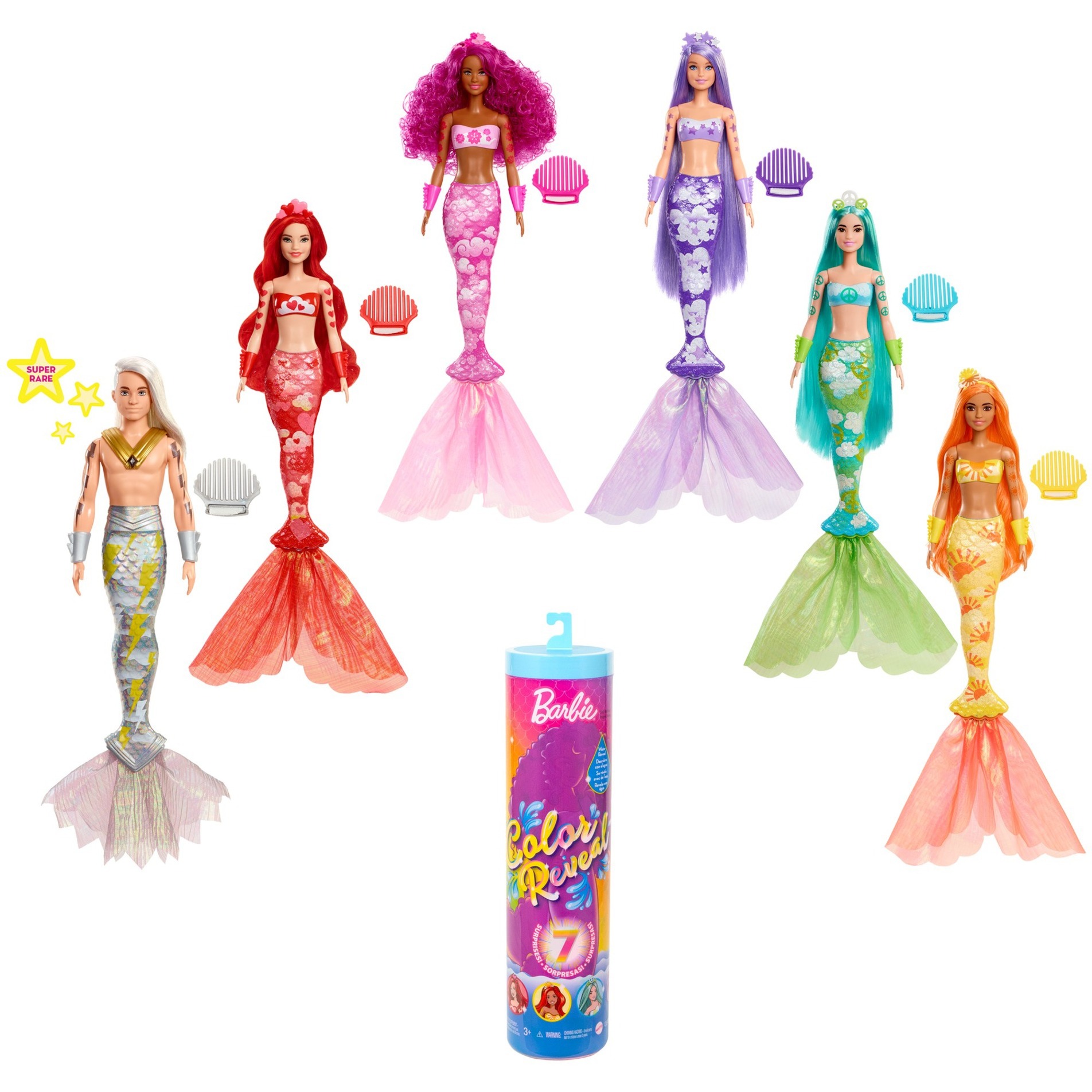 Image of Alternate - Barbie Color Reveal Meerjungfrauen-Puppe Sortiment Serie 1 online einkaufen bei Alternate
