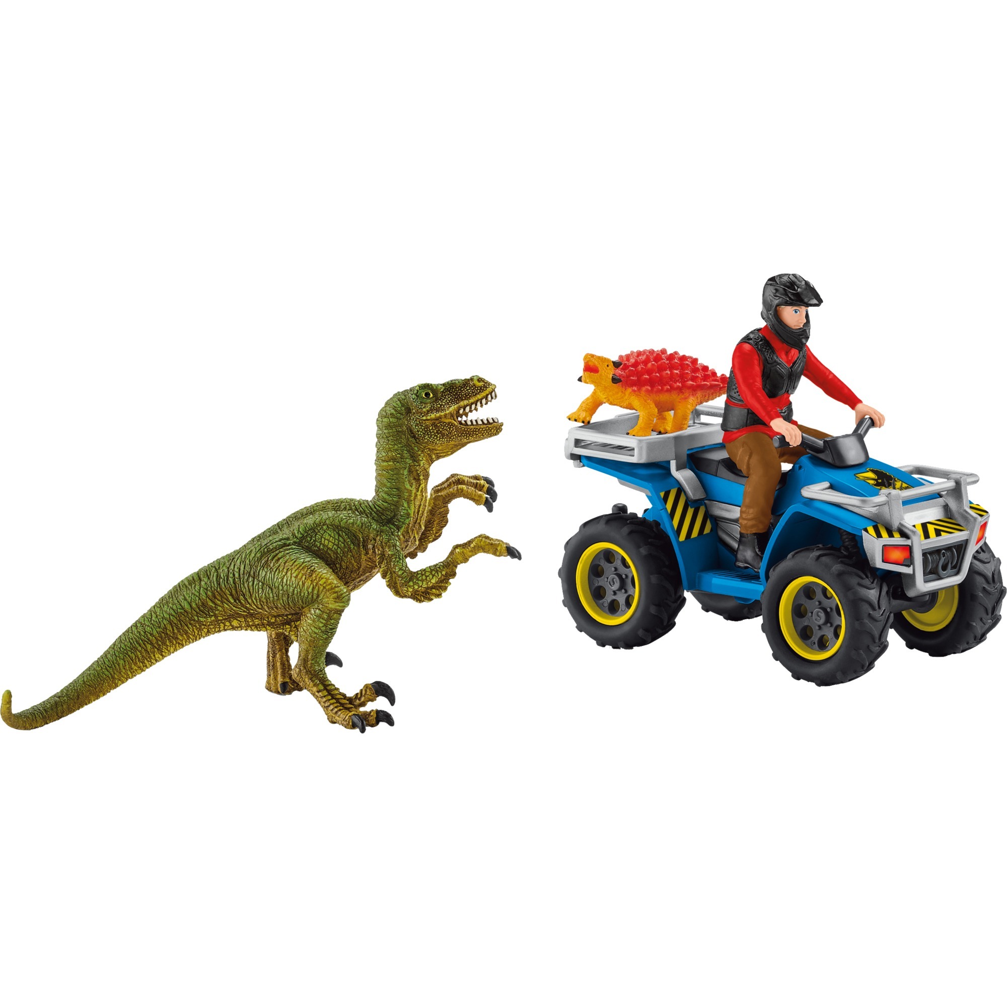Image of Alternate - Dinosaurs Flucht auf Quad vor Velociraptor, Spielfigur online einkaufen bei Alternate