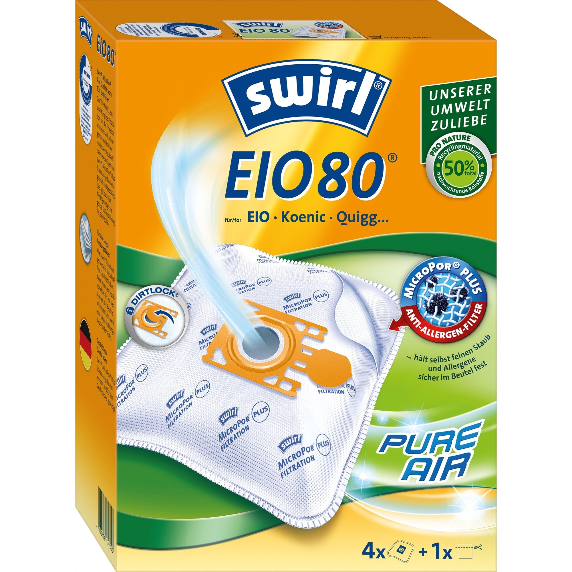 Staubsaugerbeutel EIO80 EcoPor