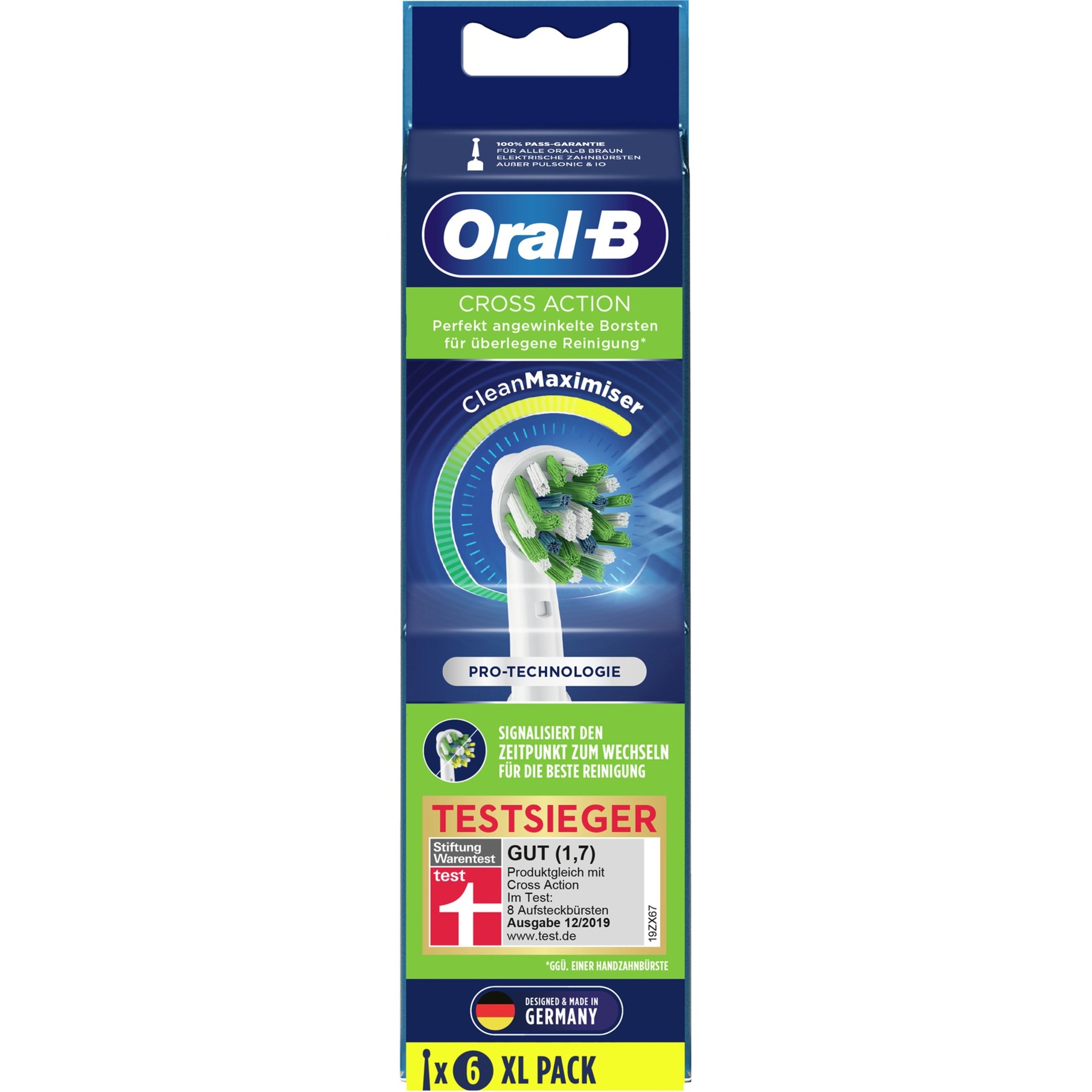 Image of Alternate - Oral-B CrossAction CleanMaximiser 6er, Aufsteckbürste online einkaufen bei Alternate