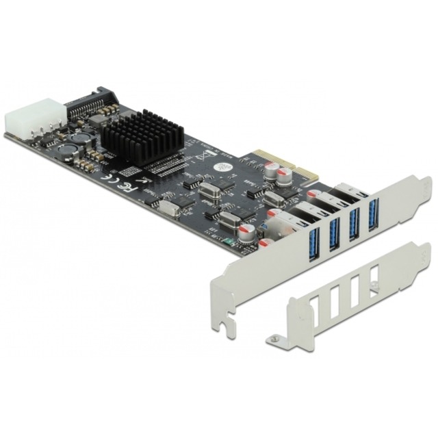 Image of Alternate - PCIe x4 > 4x extern USB 3.2 Gen 1 Typ-A, USB-Controller online einkaufen bei Alternate