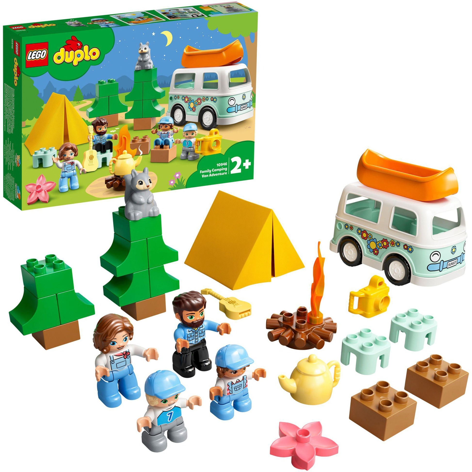 Image of Alternate - 10946 DUPLO Familienabenteuer mit Campingbus, Konstruktionsspielzeug online einkaufen bei Alternate