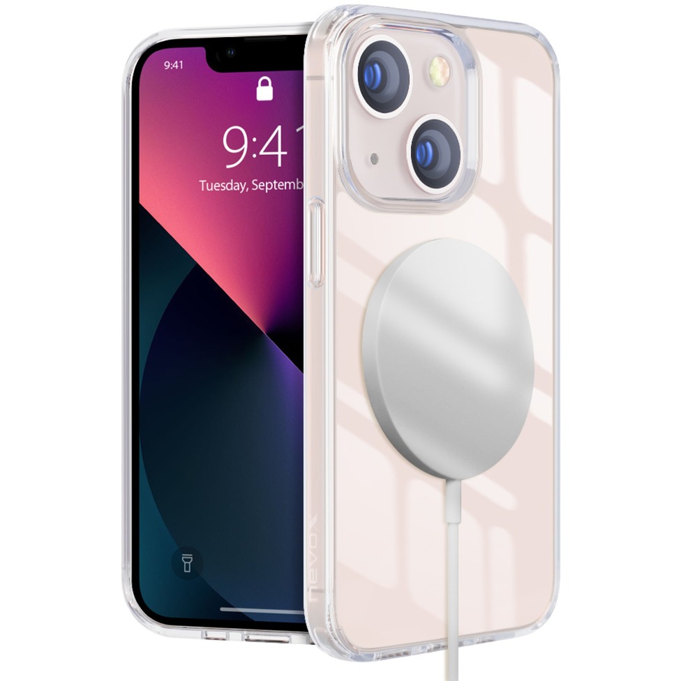 Nevox StyleShell SHOCKFlex, Handyhülle transparent, iPhone 16 Plus, kompatibel mit MagSafe