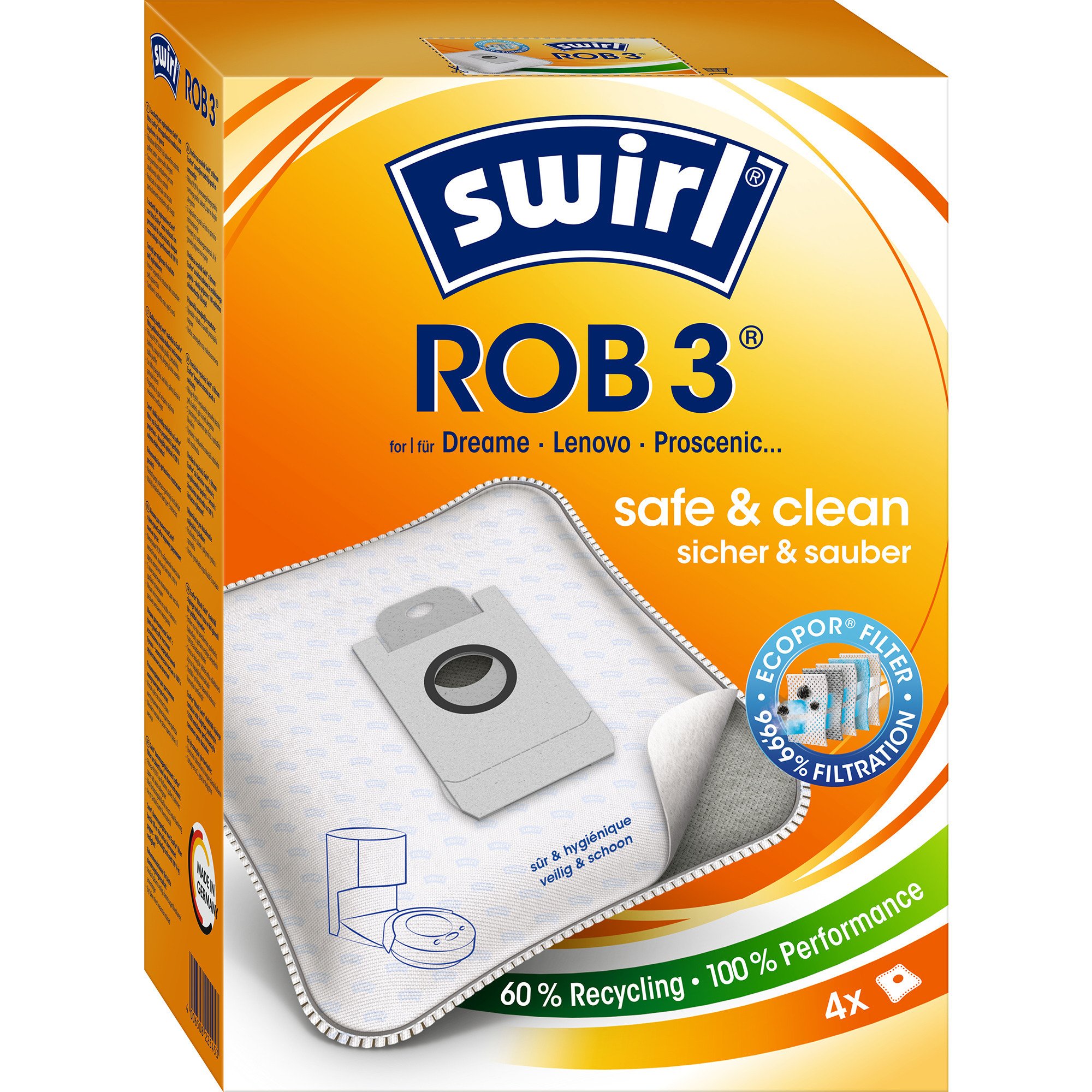 Staubsaugerbeutel ROB 3 EcoPor