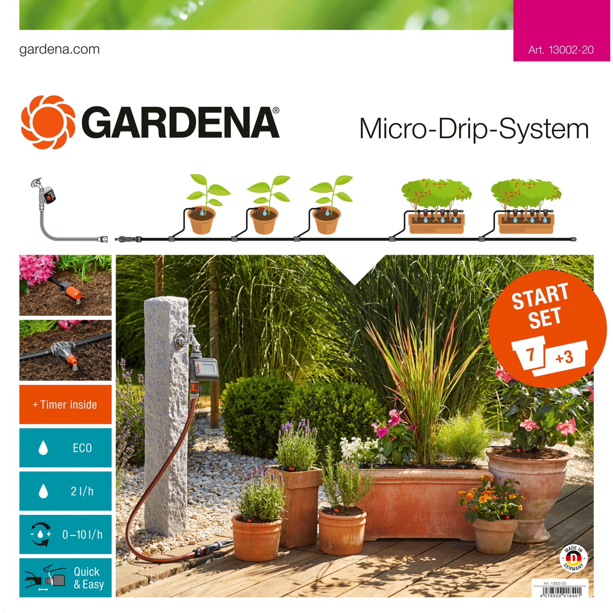 Image of Alternate - Micro-Drip-System Start-Set Pflanztöpfe M automatic, Bewässerungsautomat online einkaufen bei Alternate