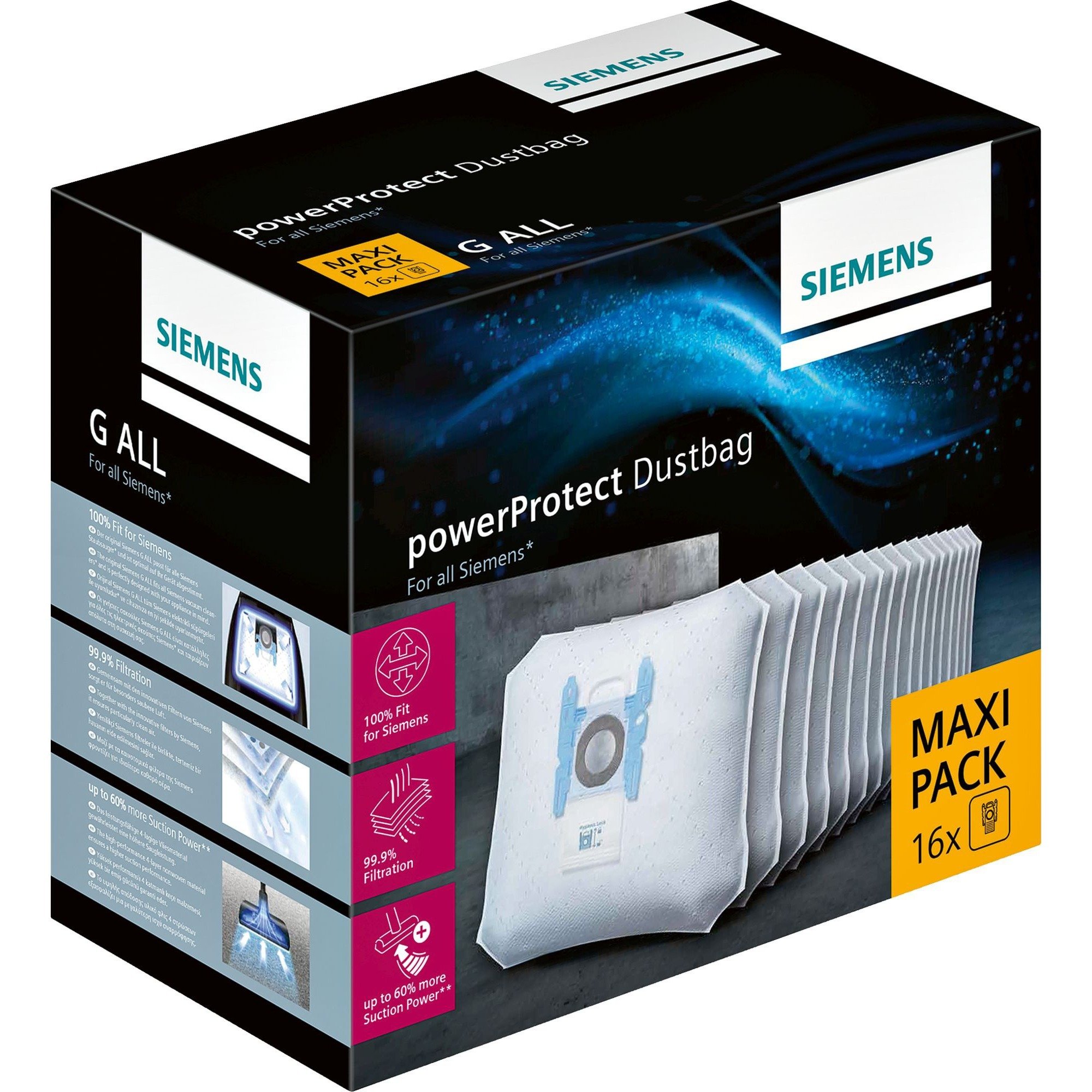 Staubsaugerbeutel PowerProtect VZ16GALL Typ G ALL