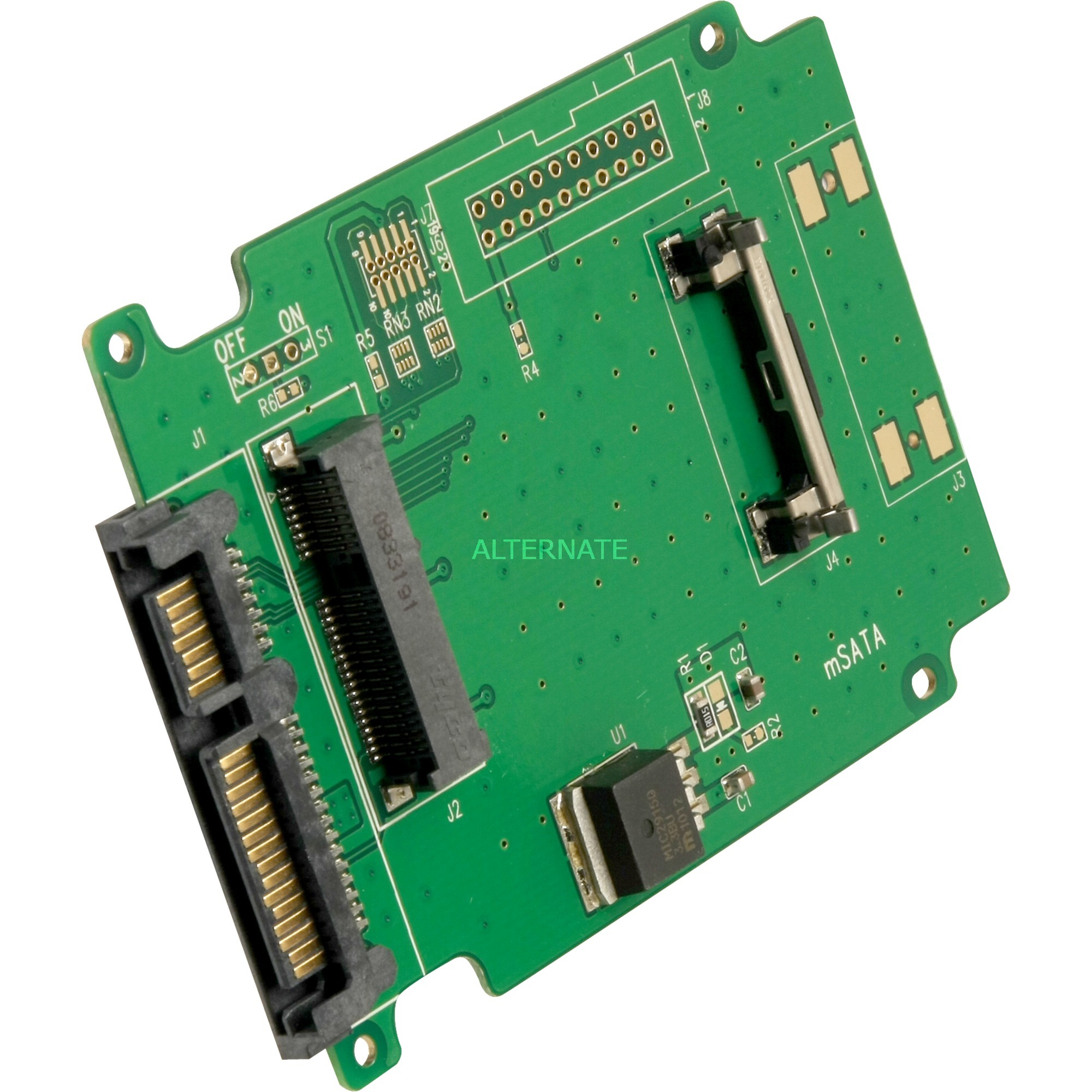 Image of Alternate - Konverter SATA 22-Pin auf mSATA, Adapter online einkaufen bei Alternate