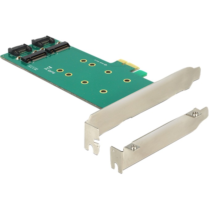 Image of Alternate - PCIe x1 > 2 x M.2 Key B Low Profi, Adapter online einkaufen bei Alternate