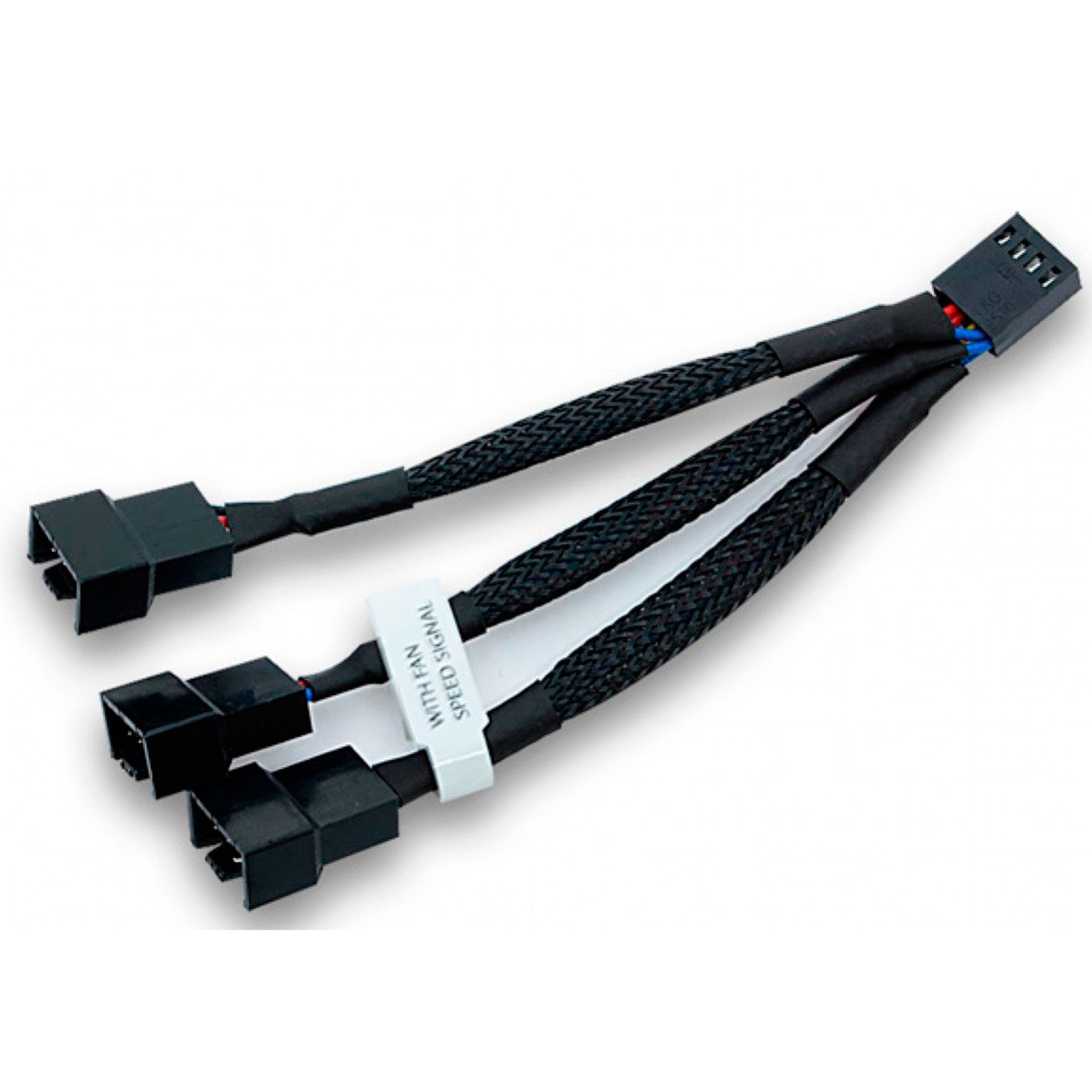 Image of Alternate - 3fach-Splitterkabel für 4 Pin PWM Lüfter, 10cm, Y-Kabel online einkaufen bei Alternate