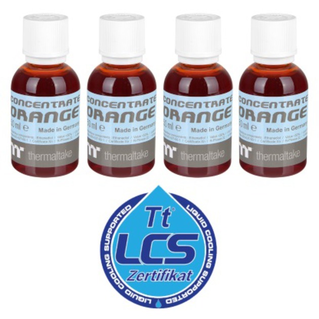 Image of Alternate - Premium Concentrate - Orange (4 Bottle Pack), Kühlmittel online einkaufen bei Alternate