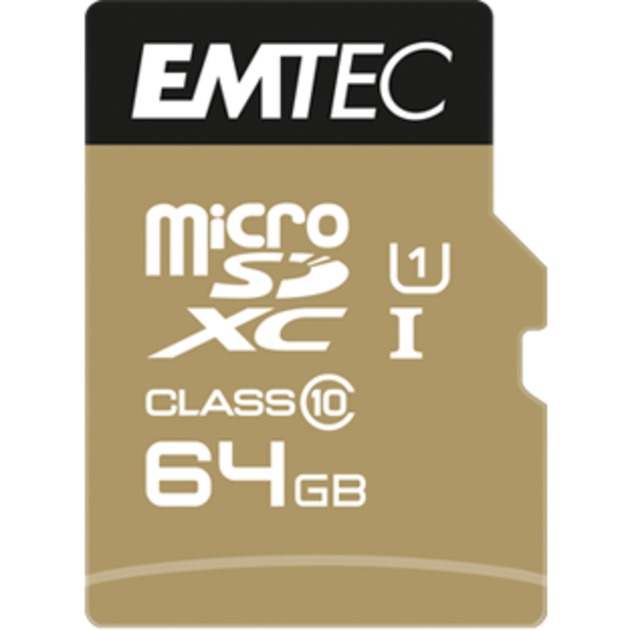 Image of Alternate - Elite Gold 64 GB microSDXC, Speicherkarte online einkaufen bei Alternate