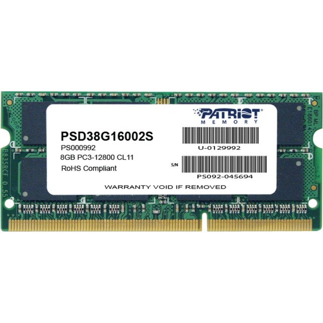 SO-DIMM 8 GB DDR3-1600  , Arbeitsspeicher
