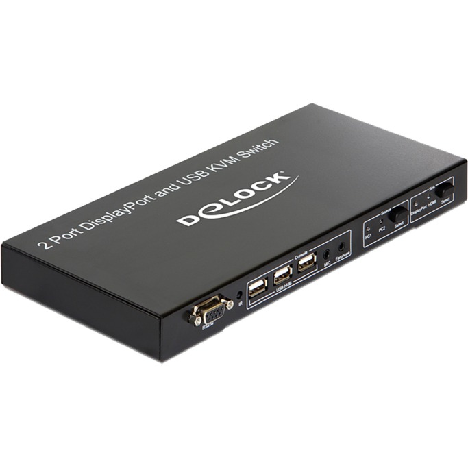 Image of Alternate - 2 > 1 Displayport KVM Switch USB und Audio, KVM-Switch online einkaufen bei Alternate