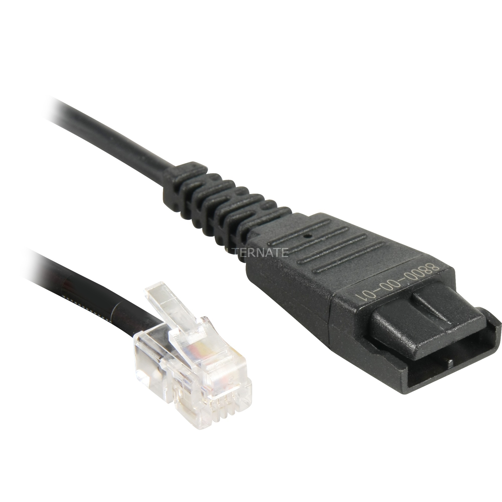 Image of Alternate - Kabel glatt QD auf RJ10, Adapter online einkaufen bei Alternate