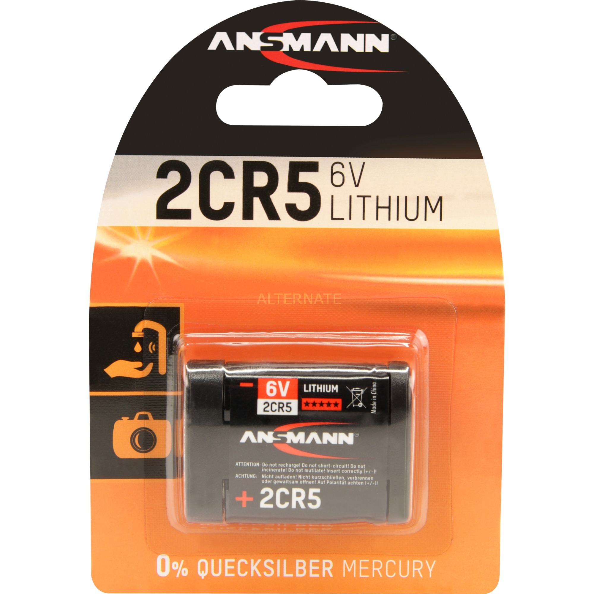 Image of Alternate - Lithium Batterie 2CR5 online einkaufen bei Alternate