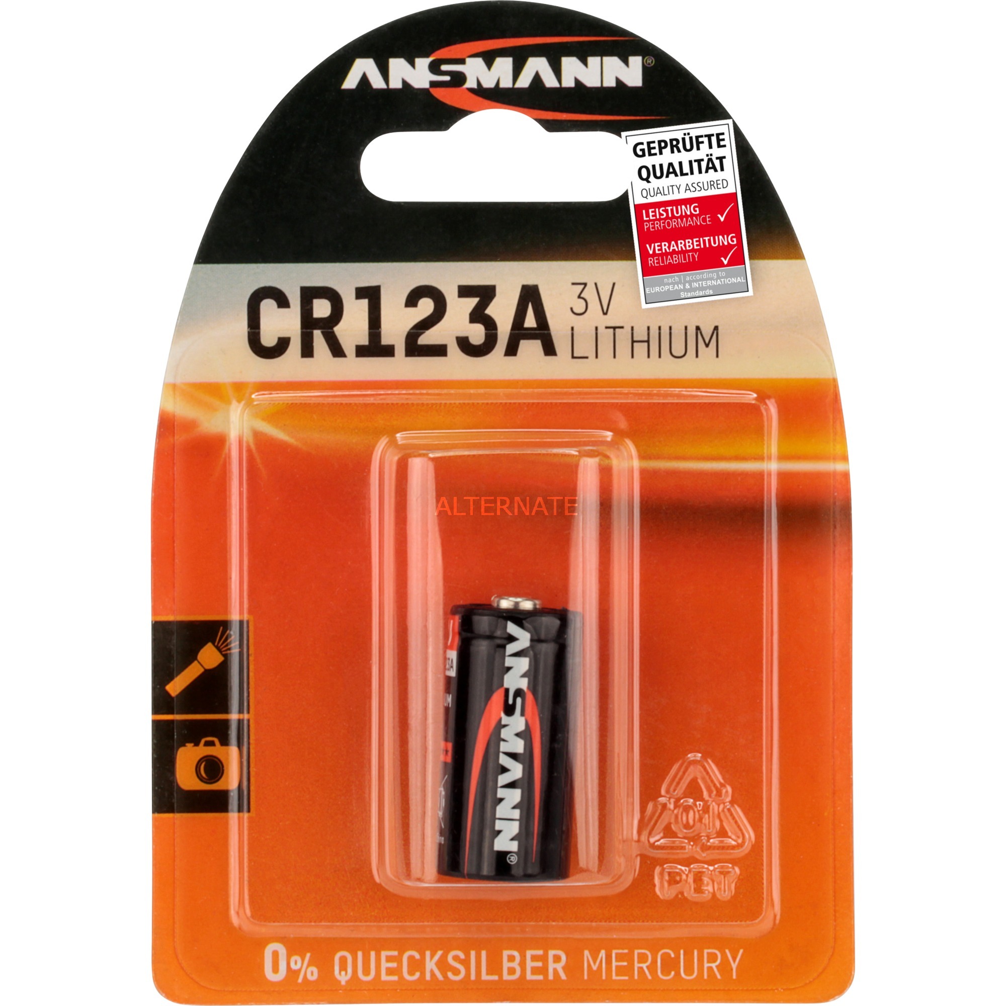 Image of Alternate - Lithium Batterie CR123A/CR17335 online einkaufen bei Alternate