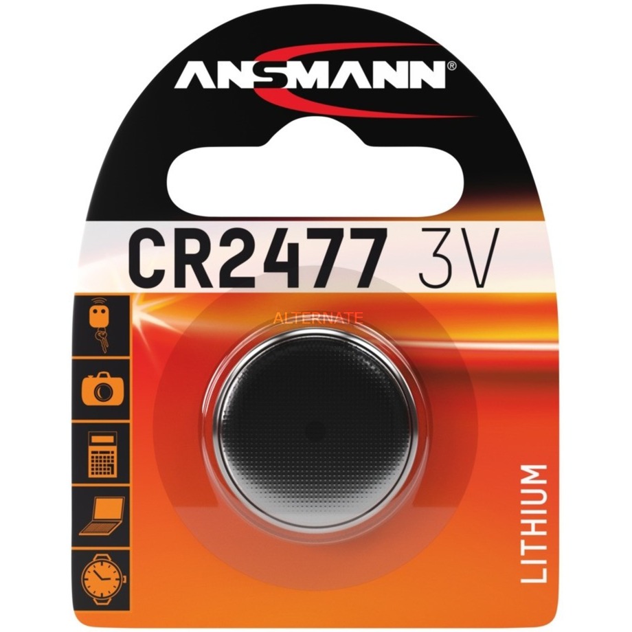 Image of Alternate - Lithium Knopfzelle CR2477, Batterie online einkaufen bei Alternate