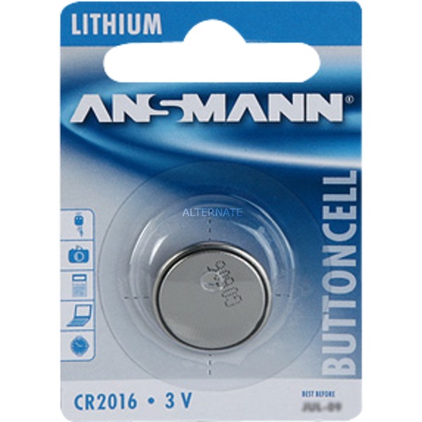 Image of Alternate - Lithium Knopfzelle CR-2016, Batterie online einkaufen bei Alternate