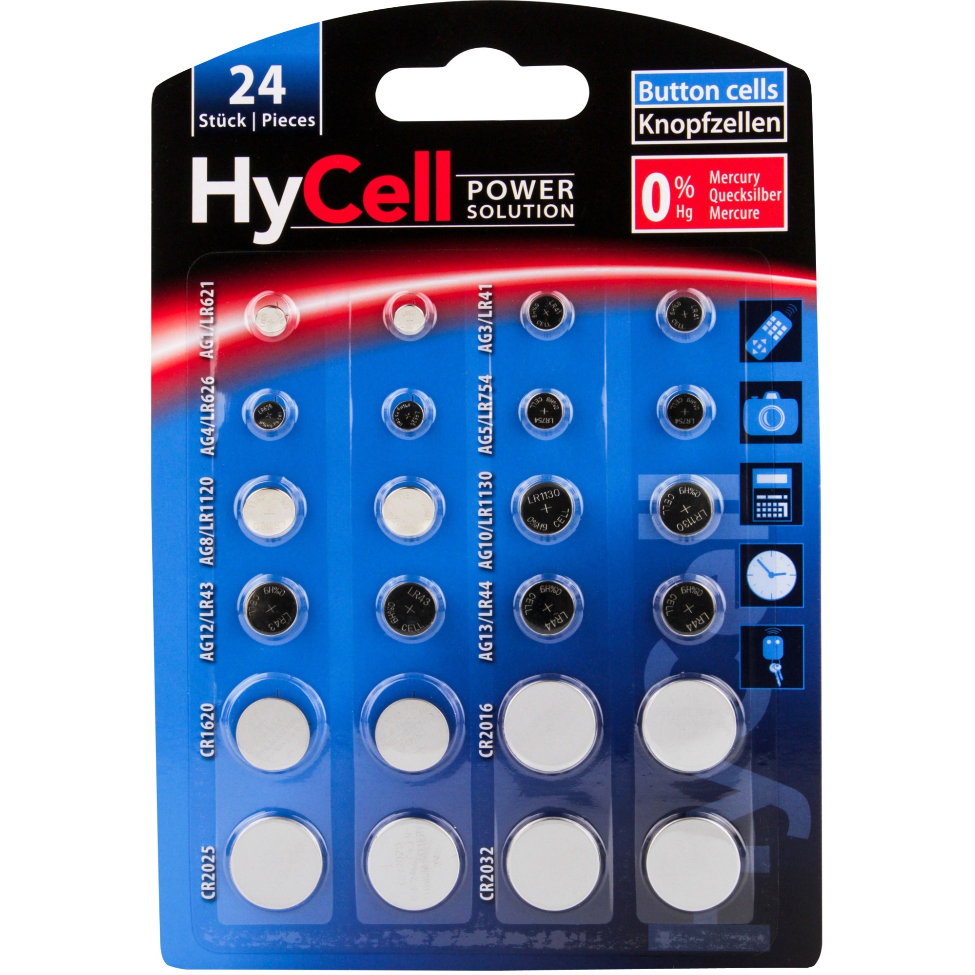 Image of Alternate - Alkaline Knopfzellen 24er-Set, Batterie online einkaufen bei Alternate