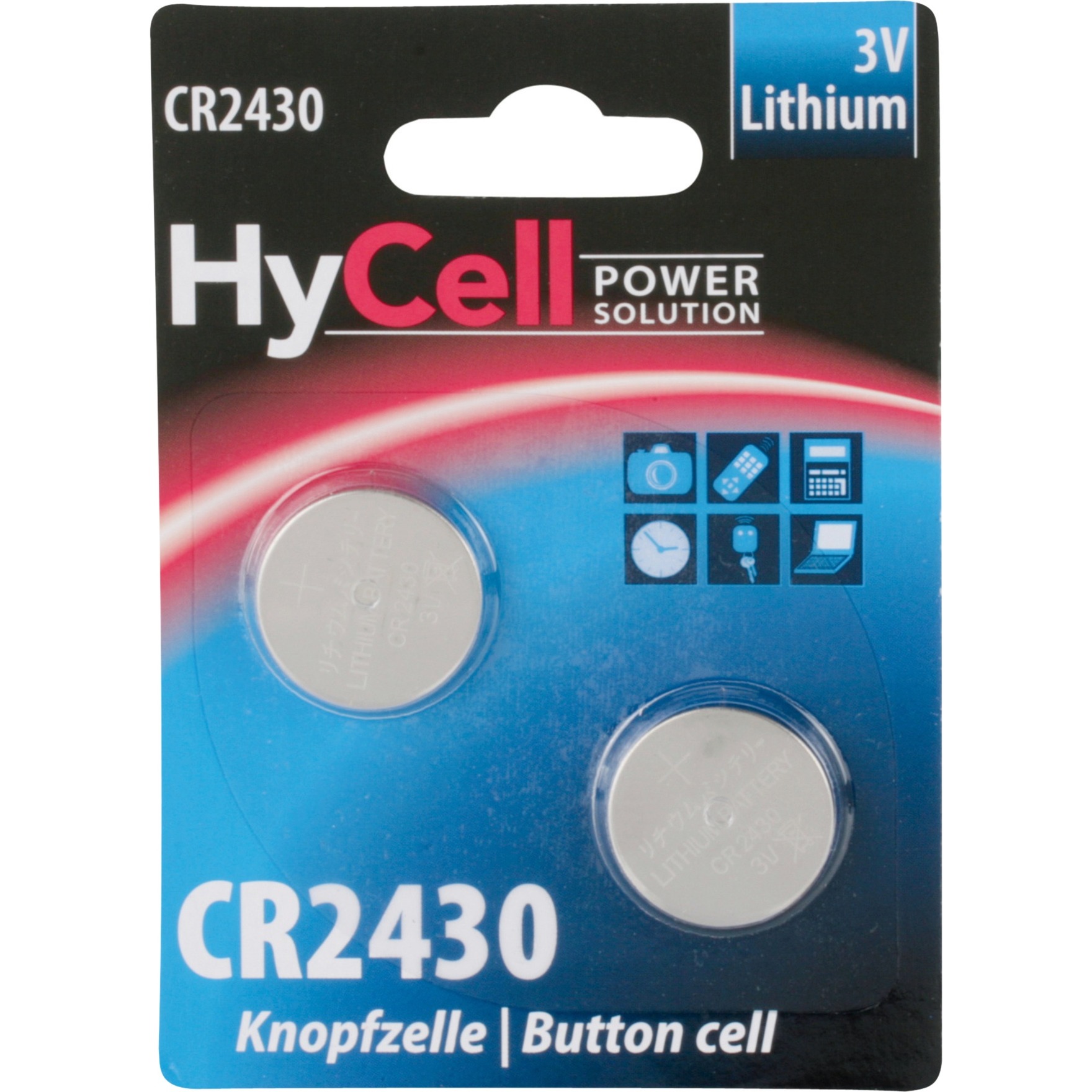 Image of Alternate - Lithium Knopfzelle CR2430, Batterie online einkaufen bei Alternate