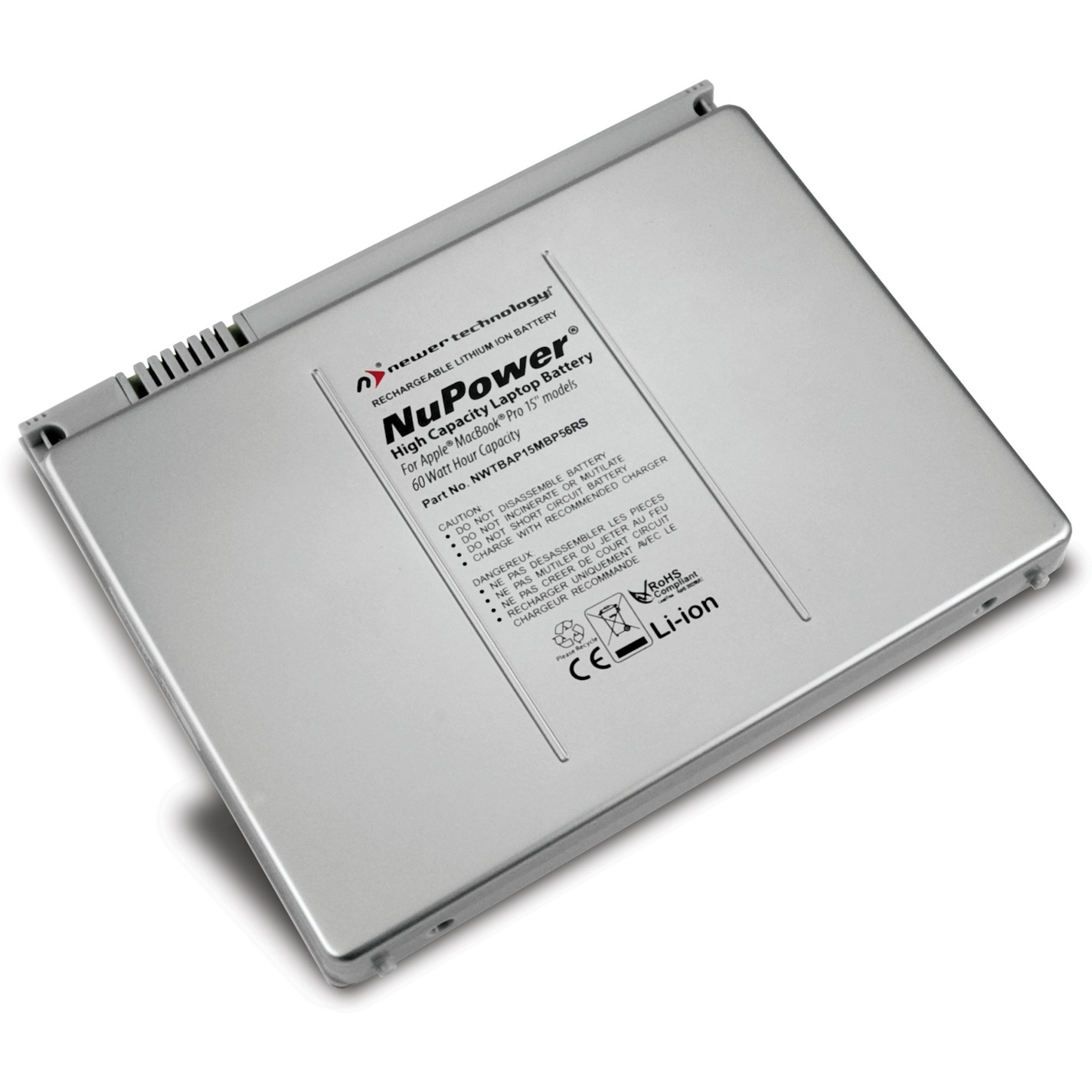 Image of Alternate - 60W NuPower für MacBook Pro 38,1 cm (15") non-Unibody, Notebook-Akku online einkaufen bei Alternate