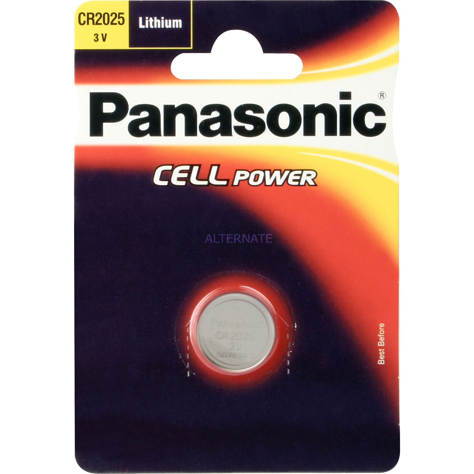 Image of Alternate - Knopfzellen CR2025L/1BP, Batterie online einkaufen bei Alternate