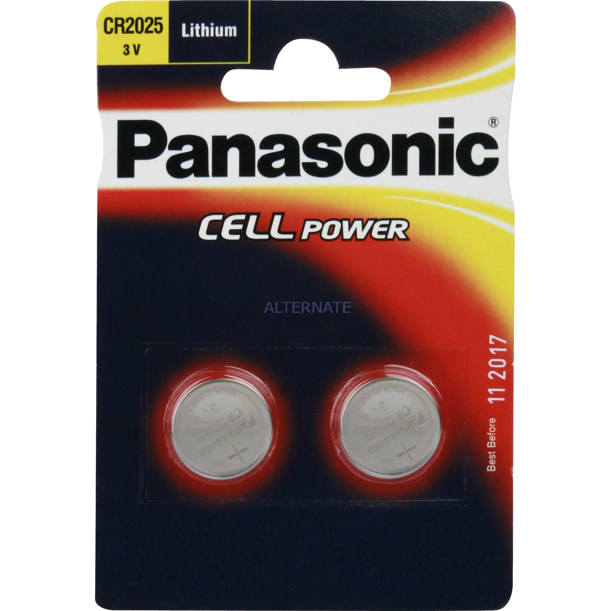 Image of Alternate - Knopfzellen CR2025L/2BP, Batterie online einkaufen bei Alternate