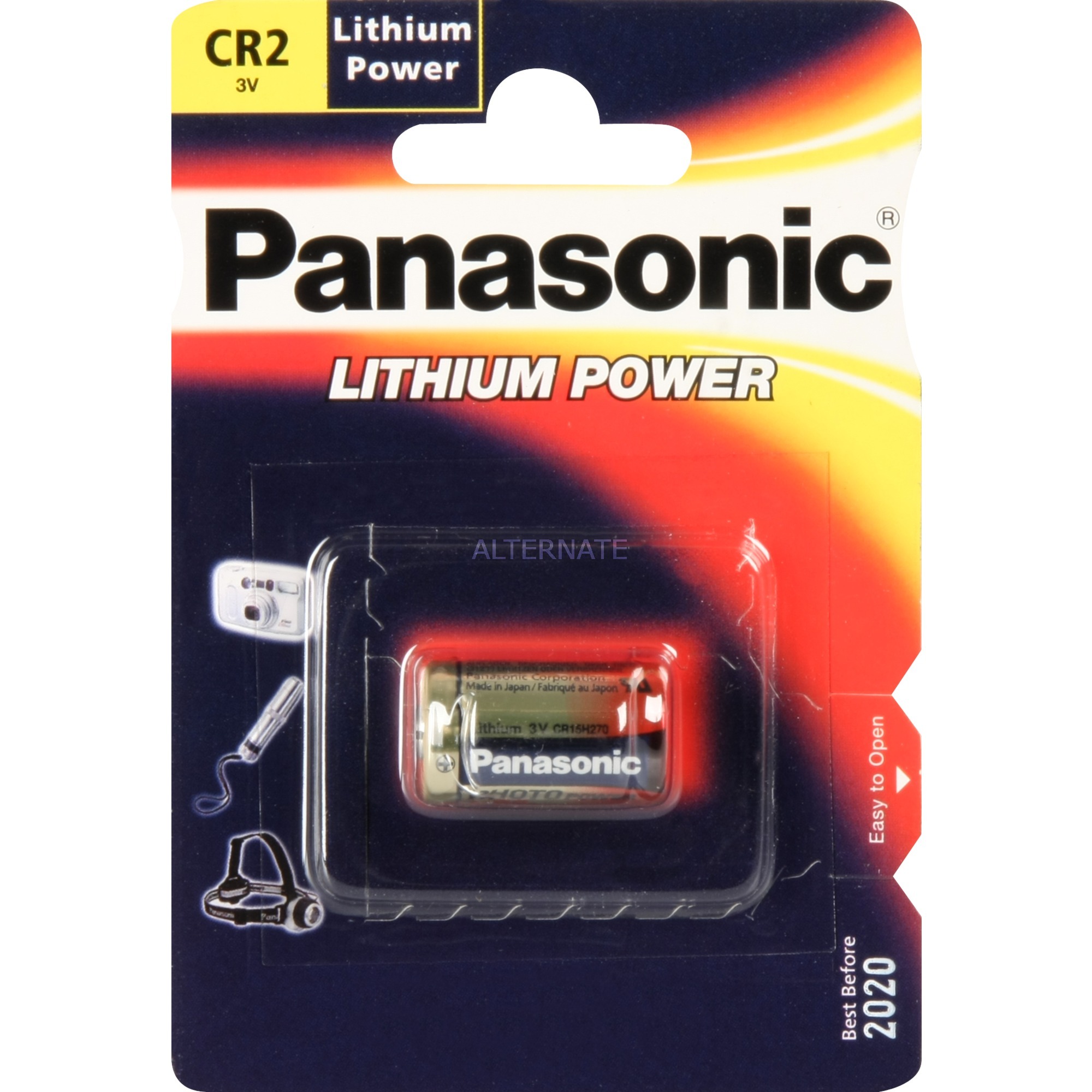 Image of Alternate - Photo Lithium CR-2L/1BP, Batterie online einkaufen bei Alternate