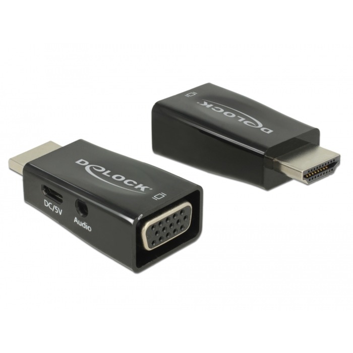 Image of Alternate - Adapter HDMI-A Stecker > VGA Buchse mit Audio online einkaufen bei Alternate