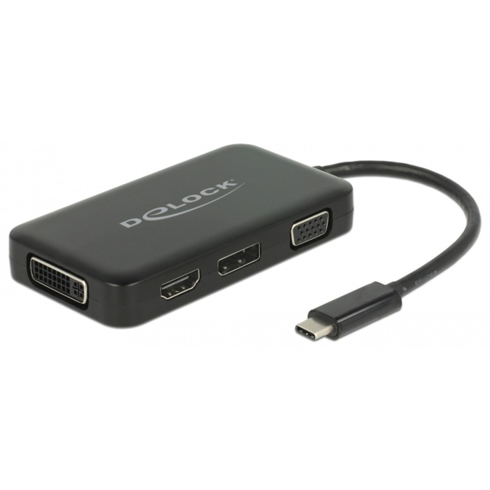 Image of Alternate - Adapter USB-C (Stecker) > VGA + HDMI + DVI + DisplayPort (Buchse) online einkaufen bei Alternate