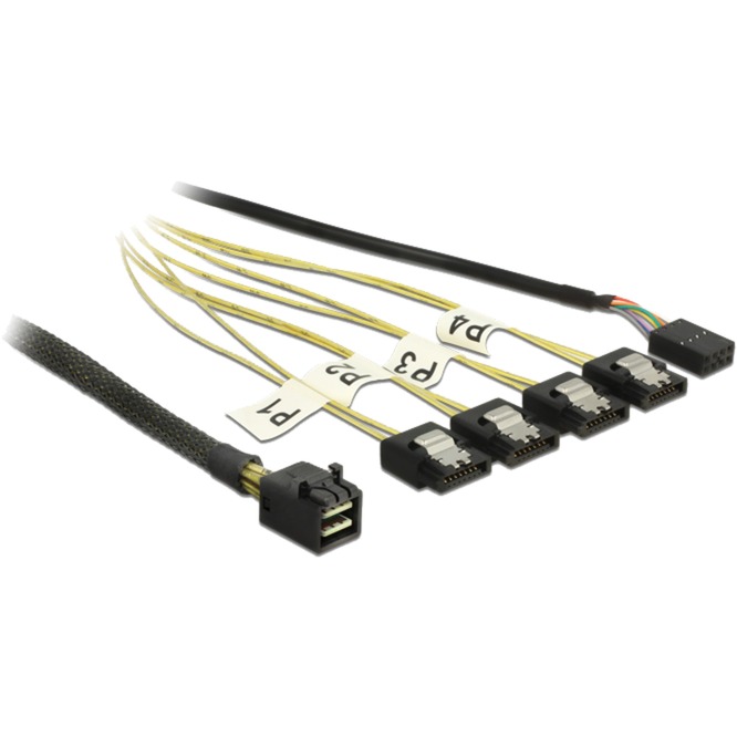 Image of Alternate - Adapterkabel Mini SAS HD SFF-8643 > 4x SATA 7 Pin Reverse online einkaufen bei Alternate