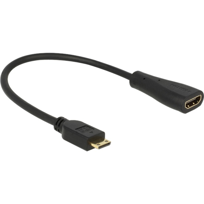 Image of Alternate - Kabel HDMI mini C Stecker > HDMI-A Buchse, Adapter online einkaufen bei Alternate