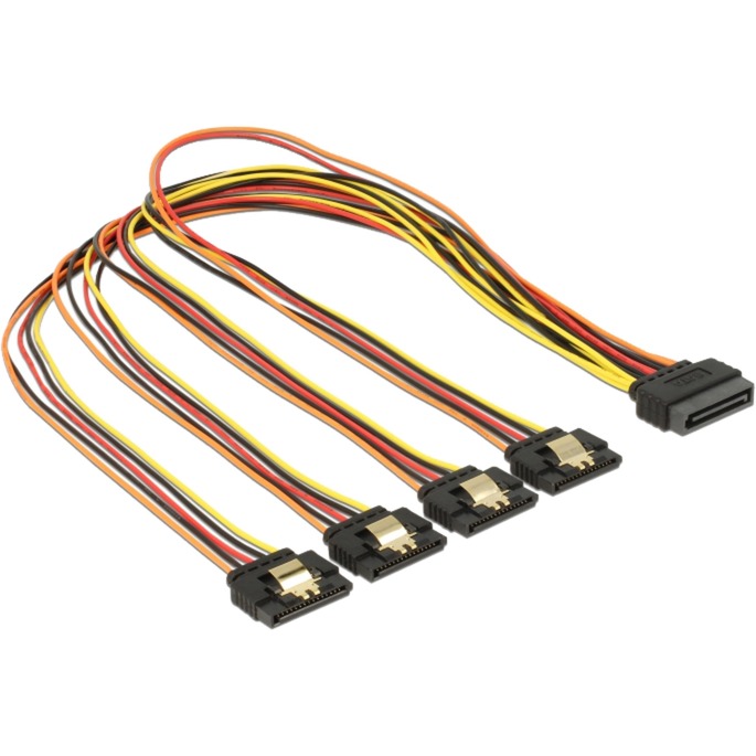 Image of Alternate - Kabel SATA 15Pin Stecker > 4x SATA 15Pin Buchse online einkaufen bei Alternate