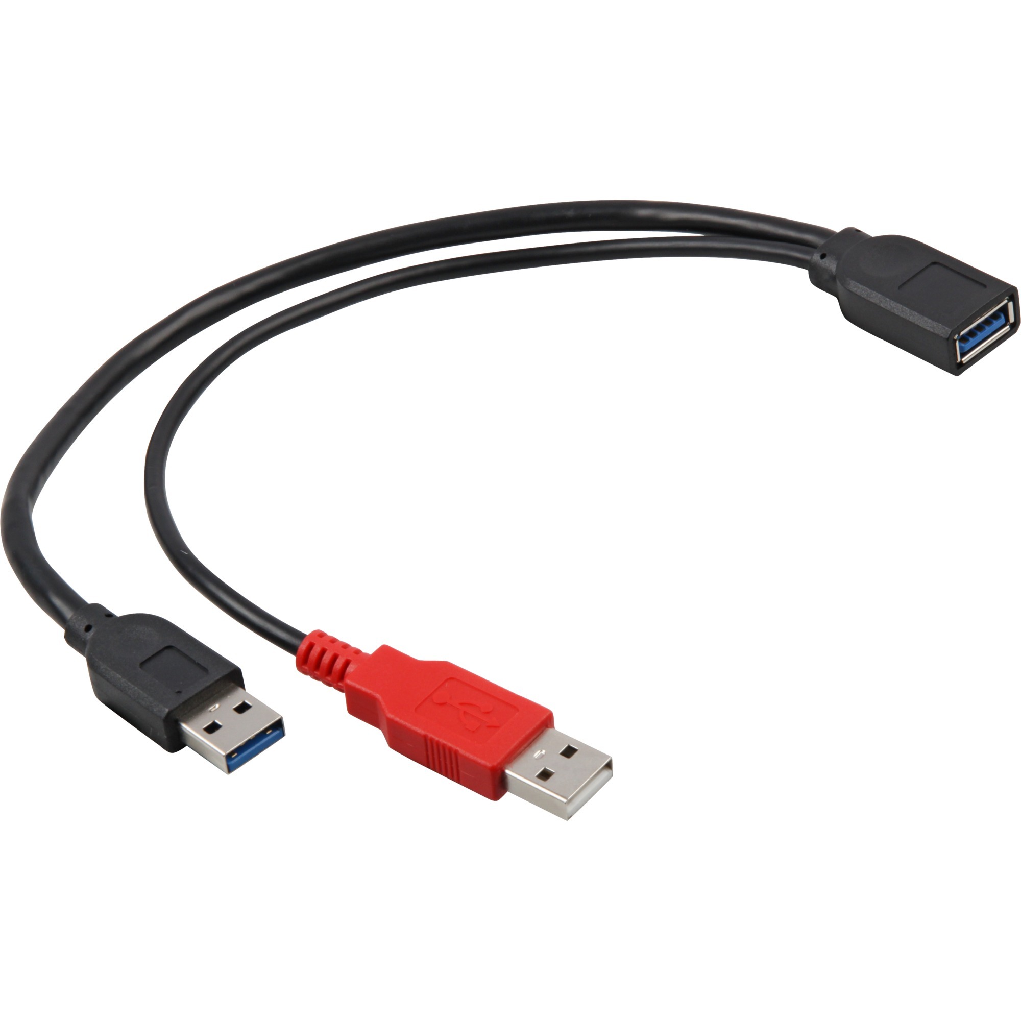 Image of Alternate - USB 3.0 Y-Kabel 2x Stecker A > Buchse A online einkaufen bei Alternate