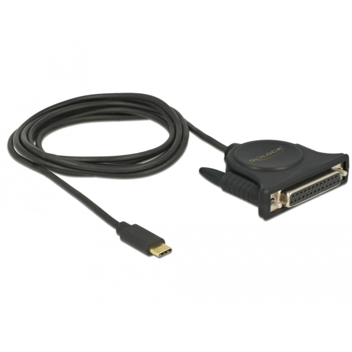 Image of Alternate - USB-C 2.0 Stecker > 1x Parallel DB25 Buchse, Kabel online einkaufen bei Alternate