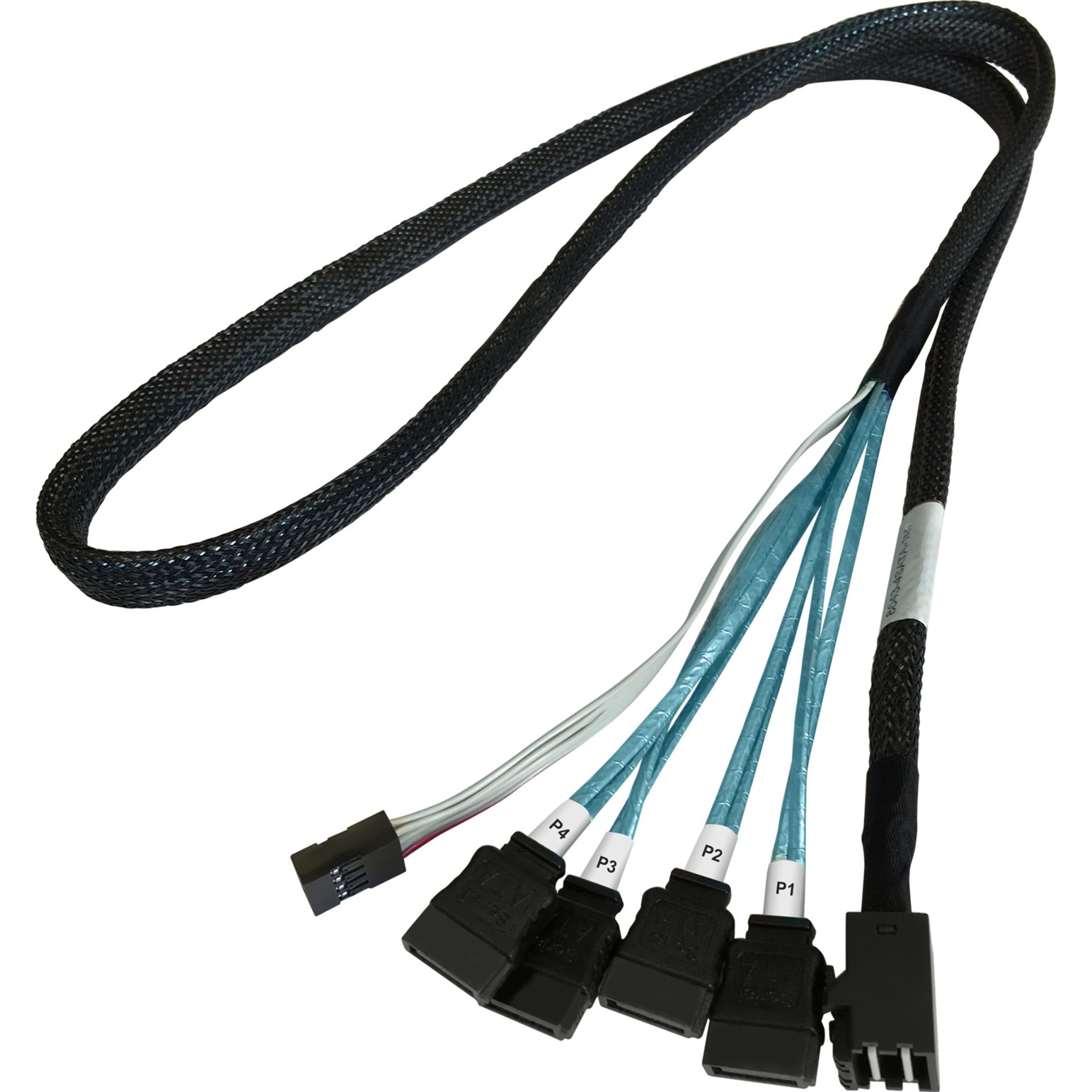 Image of Alternate - Adapterkabel 1x mSAS SFF-8643 > 4x SATA online einkaufen bei Alternate