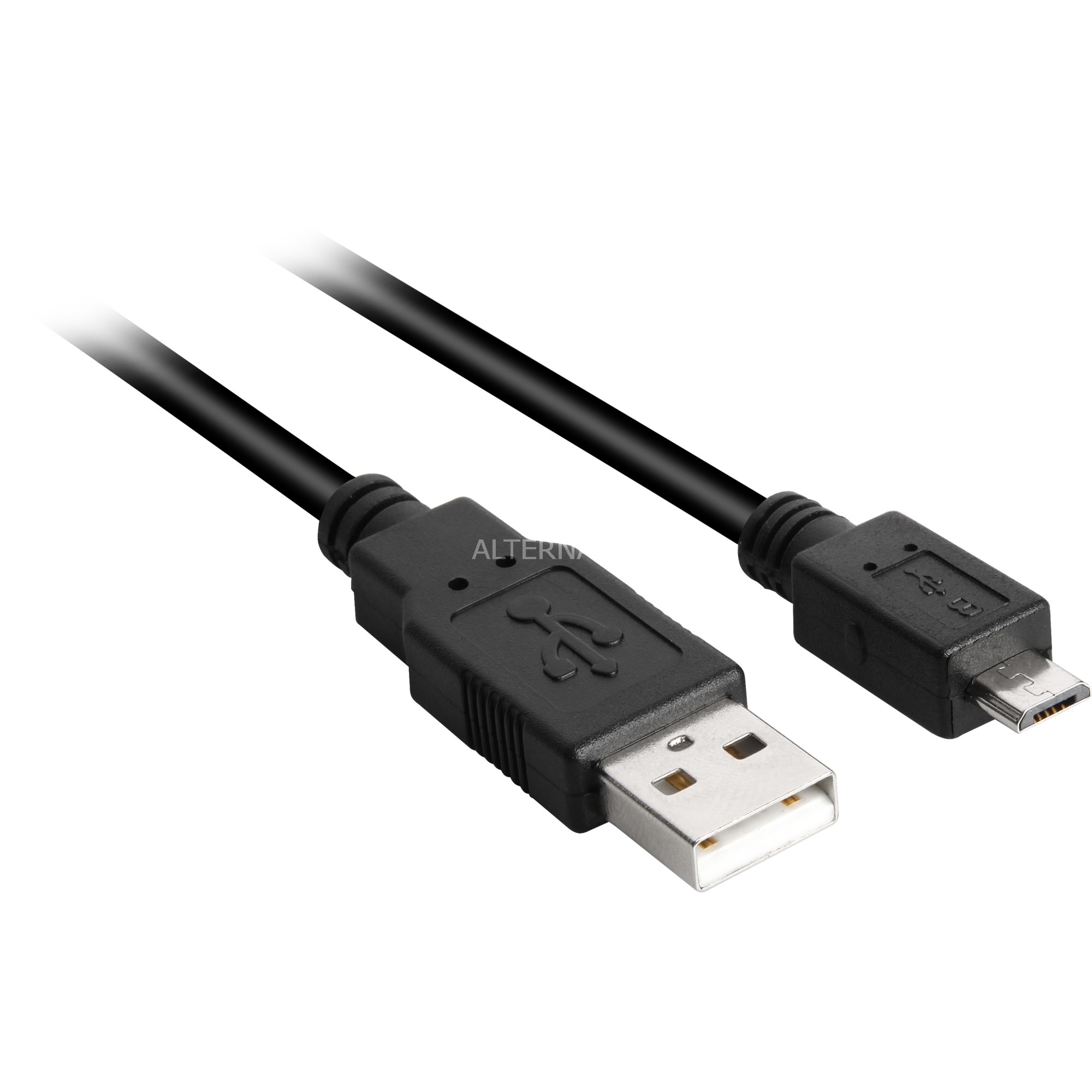Image of Alternate - Kabel USB 2.0 Stecker A > Stecker B Micro online einkaufen bei Alternate