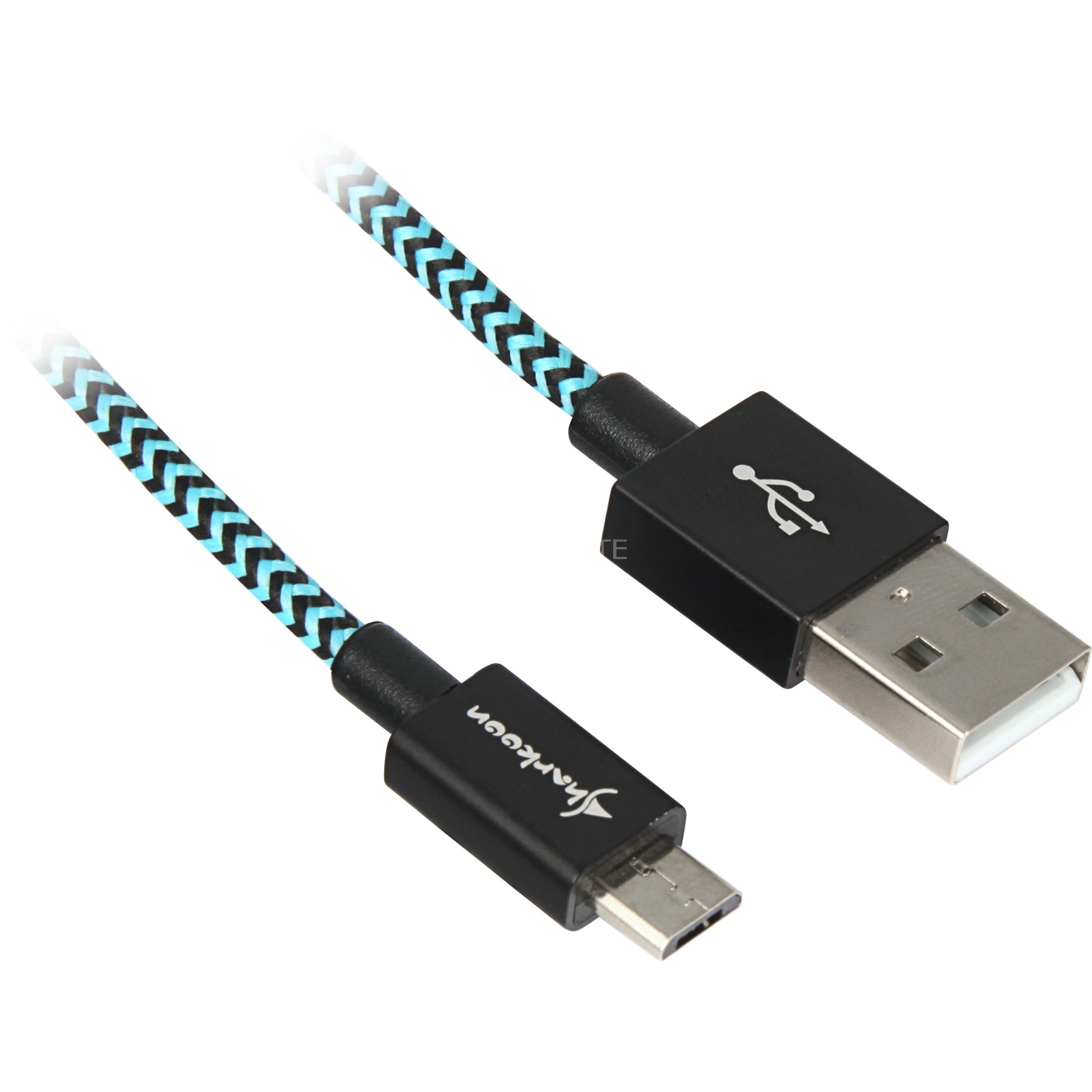 Image of Alternate - Kabel USB A 2.0 Stecker > Micro-USB Stecker (Alu + Braid) online einkaufen bei Alternate