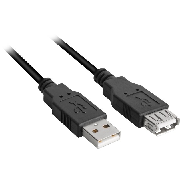 USB 2.0 Verlängerungskabel, USB-A Stecker > USB-A Buchse