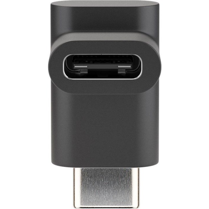 Image of Alternate - Adapter USB-C Buchse > USB-C Stecker, 90° abgewinkelt online einkaufen bei Alternate