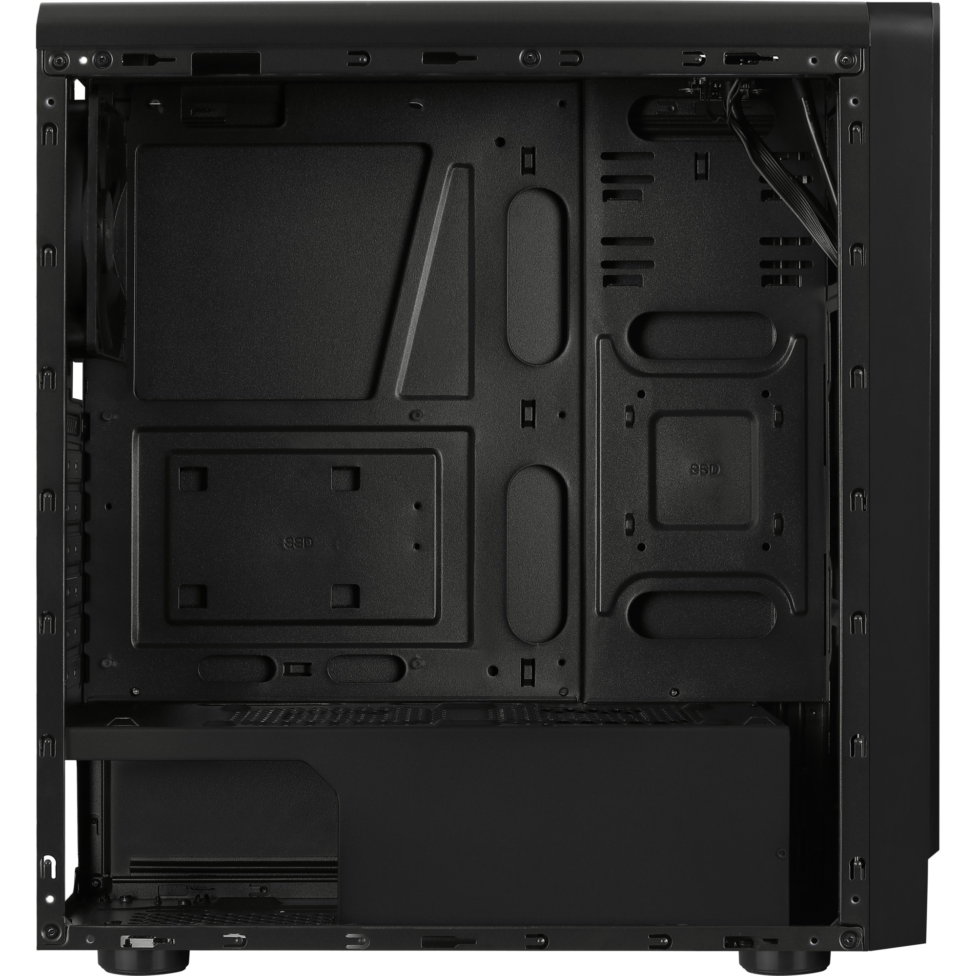 Aerocool Rift, Tower-Gehäuse schwarz, Window-Kit