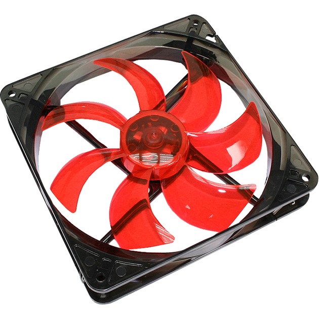 Image of Alternate - CT-Silent Fan 140 LED rot 140x140x25, Gehäuselüfter online einkaufen bei Alternate