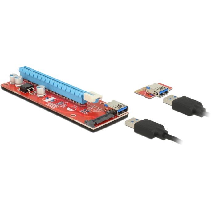 Image of Alternate - Riser Card PCI x1 > x16 USB Kabel online einkaufen bei Alternate