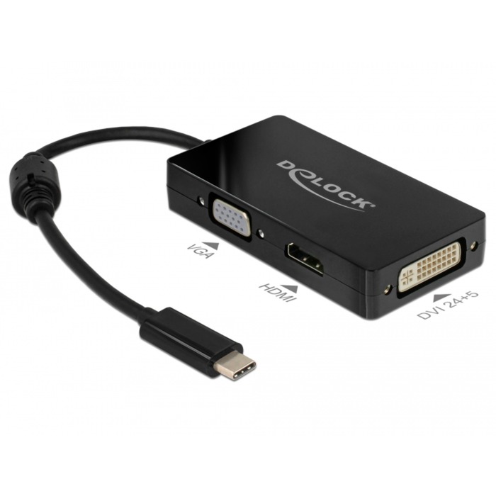 Image of Alternate - Adapter USB-C (Stecker) > VGA / HDMI / DVI (Buchse) online einkaufen bei Alternate