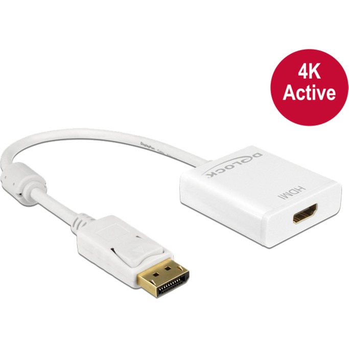 Image of Alternate - Aktiver Adapter Displayport 1.2 > HDMI Buchse 4K online einkaufen bei Alternate